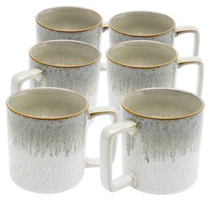 Mugs Skandi (lot de 6) Gris - Céramique - 9 x 10 x 9 cm