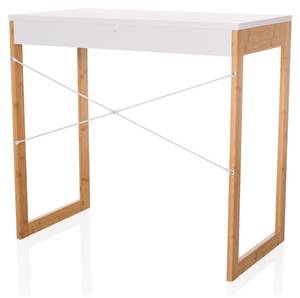 Schreibtisch TAROLO II Weiß - Holzwerkstoff - 80 x 75 x 42 cm