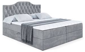 Boxspringbett VILA-1 Hellgrau - Breite: 180 cm - H3