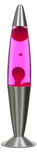 Lavaleuchte Lollipop 2 Metall Silber/Lila-Pink 1-flammig