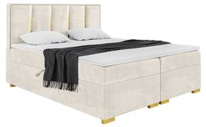 Boxspringbett Antonio Gold Ecru - 140 x 214 cm - H4