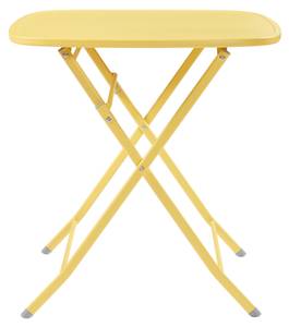 Table de jardin pliante Sande Jaune - 70 x 70 cm