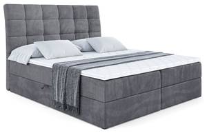 Boxspringbett BRUGO Dunkelgrau - Breite: 120 cm - H4