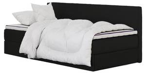 Boxspringbett MITTO CONTI SOLO Schwarz - Breite: 90 cm - H3