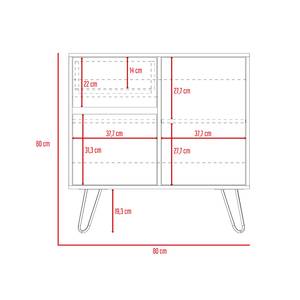 Commode Z80 Marron - Bois manufacturé - 80 x 80 x 35 cm