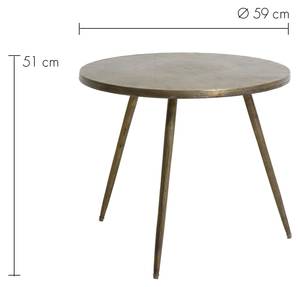Table d'appoint Monjas Braun - Metall - 59 x 51 x 59 cm