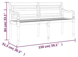 Banc 3006583-2 Crème