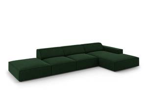 Ecksofa JODIE 5 Sitzplätze Dunkelgrün