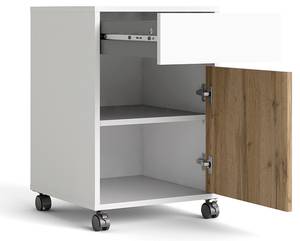 Plus Büro Aufbewahrung Weiß - Holzwerkstoff - 40 x 60 x 40 cm
