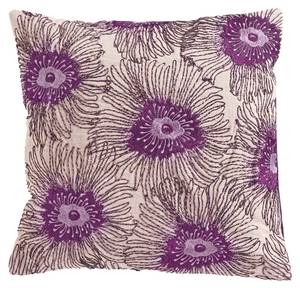 Kissenbezug Flowers Violett - Textil - 1 x 40 x 1 cm