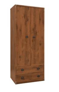 Drehtürenschrank Indiana Braun - Holzwerkstoff - 80 x 196 x 57 cm