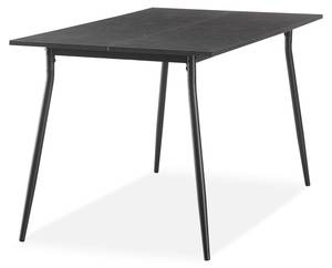 Essgruppe VICKA-LIOR (5-teilig) Marmor Schwarz Dekor - Breite: 120 cm