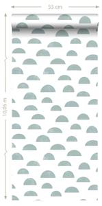 papier peint motif graphique 7294 Bleu