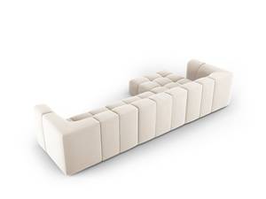 modulares Ecksofa SERENA 5 Sitzplätze Hochglanz Beige