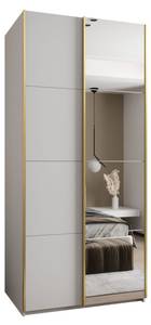 SCHWEBETÜRENSCHRANK LUX Gold - Weiß - Breite: 120 cm