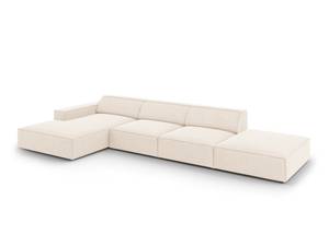 Ecksofa JODIE 5 Sitzplätze Beige