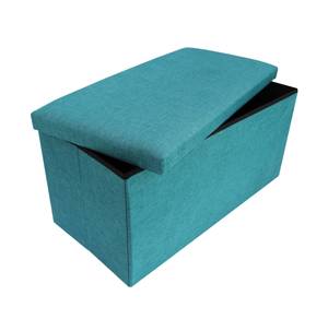 Repose-pieds Euforbia Turquoise - Textile - 38 x 38 x 76 cm