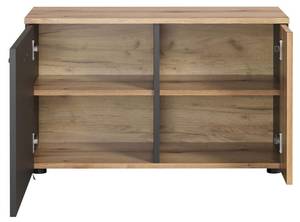 Sitzbank Esteban Grau - Holz teilmassiv - 80 x 48 x 36 cm