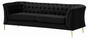 2,5-Sitzer-Sofa Chesterfield Modern Schwarz