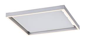 LED Deckenleuchte Q-KAAN Smart Home Silber - Metall - 45 x 6 x 45 cm