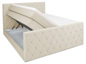 ABU DHABI Boxspringbett mit Bettkasten Beige - Breite: 160 cm