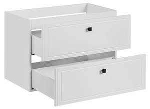 Schrank unter waschbecken HAVANA CUW80 Weiß - Holzwerkstoff - Kunststoff - 80 x 57 x 46 cm