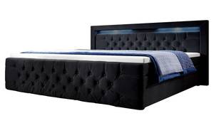 Boxspringbett Gloria Schwarz - Breite: 160 cm - H2