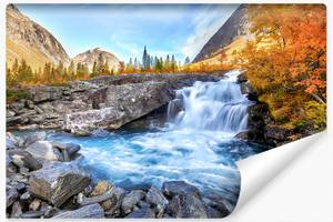 Fototapete Landschaft WASSERFALL 3D 135 x 90 x 90 cm