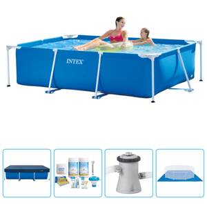 Schwimmbad-Set 282701 (5-teilig) Blau - 150 x 60 x 220 cm