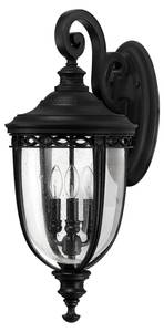 Lampe murale d'extérieur EDMUND Noir - Diamètre : 26 cm