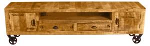 Lowboard Rustic Massivholz - Holzart/Dekor - 200 x 55 x 40 cm