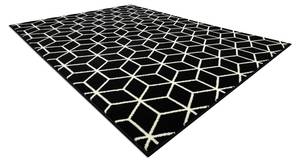 Teppich Bcf Base Cube 3956 Würfel Schwarz - Kunststoff - Textil - 185 x 1 x 270 cm