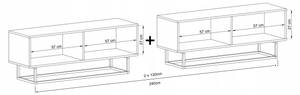 Tv-Lowboard ENJOY Loft Graphit