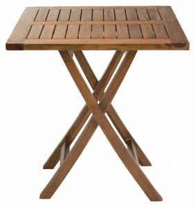 Teak Garten Tacle 2 Personen Braun - Massivholz - Holzart/Dekor - 70 x 75 x 70 cm