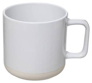 Kaffeebecher aus Keramik MINERAL, 400 ml Weiß - Keramik - 13 x 10 x 10 cm