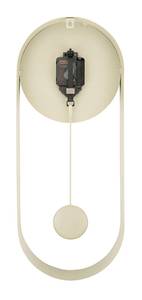 Wanduhr Pendulum Charm Beige - Metall - 20 x 50 x 5 cm