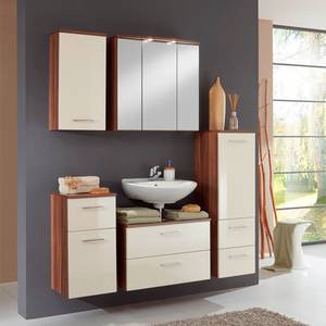 2 pezzi Set da bagno UB-Set Marino Effetto nocciolo/Crema