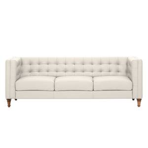 Sofa Buckingham (3-Sitzer) Echtleder Echtleder Gad: Creme