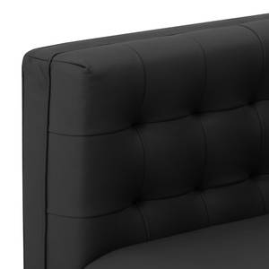 Sofa Buckingham (3-Sitzer) Echtleder Echtleder Gad: Schwarz