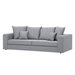 Sofa Bilbao (3-Sitzer) Webstoff Stoff Ramira: Silber