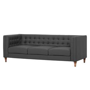 Sofa Buckingham (3-Sitzer) Echtleder Echtleder Gad: Anthrazit