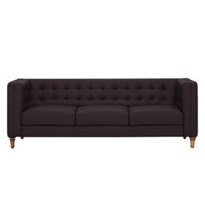 Sofa Buckingham (3-Sitzer) Echtleder Echtleder Gad: Dunkelbraun