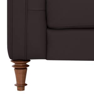 Sofa Buckingham (3-Sitzer) Echtleder Echtleder Gad: Dunkelbraun