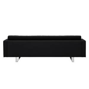 Sofa Chelsea (3-Sitzer) Webstoff Stoff Selva: Anthrazit - Kufen