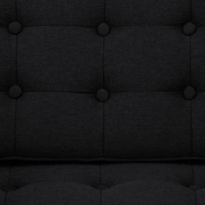 Sofa Chelsea (3-Sitzer) Webstoff Stoff Selva: Anthrazit - Kufen