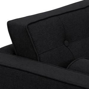 Sofa Chelsea (3-Sitzer) Webstoff Stoff Selva: Anthrazit - Kufen