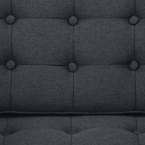 Sofa Chelsea (3-Sitzer) Webstoff Webstoff Milan: Anthrazit - Kufen