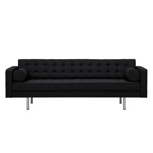 Sofa Chelsea (3-Sitzer) Webstoff Stoff Selva: Anthrazit - Zylinder