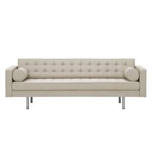 Sofa Chelsea (3-Sitzer) Webstoff Stoff Selva: Beige - Zylinder