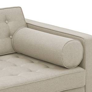 Sofa Chelsea (3-Sitzer) Webstoff Stoff Selva: Beige - Zylinder